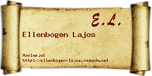 Ellenbogen Lajos névjegykártya